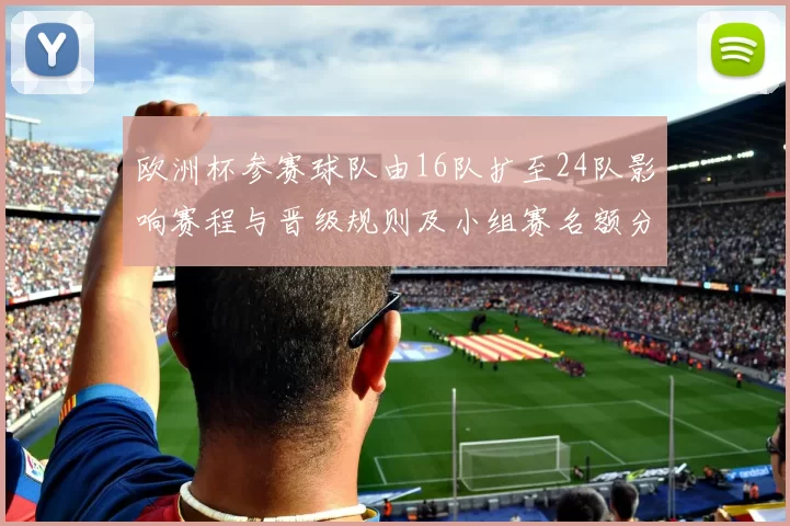 欧洲杯参赛球队由16队扩至24队影响赛程与晋级规则及小组赛名额分配